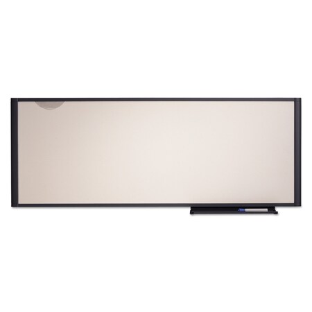 Quartet Erase Whiteboard, 48"x18", White Surface, Dry Erase, Fiberboard; Plastic Frame, White WM4818